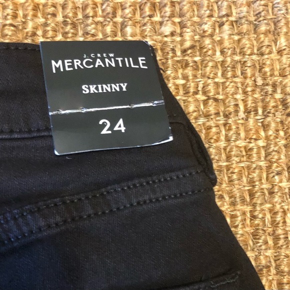 J. Crew Mercantile Black Jeans Brand New in Size 24 - Picture 3 of 4